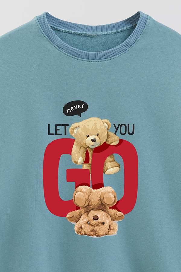 BUZO RUSTICO KIDS TEDDY NEVER LET YOU GO