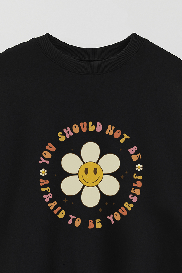 BUZO CREWNECK ESTAMPADO RTR YOU SHOULD NOT BE AFRAID