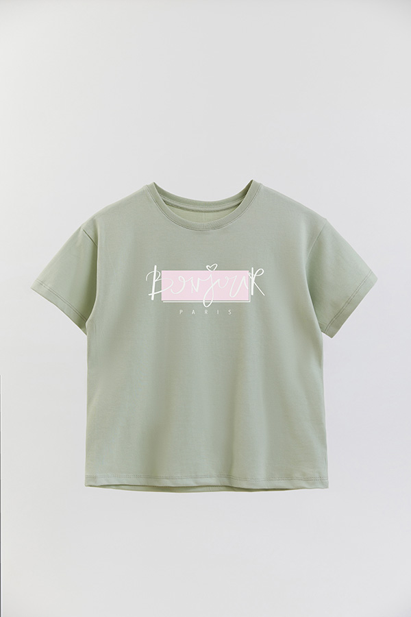 REMERA GIRL OVER BONJOUR PARIS
