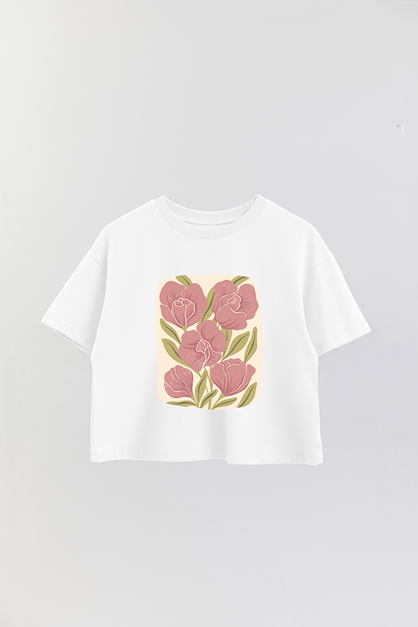 REMERA CROP ESTAMPADA ART 166