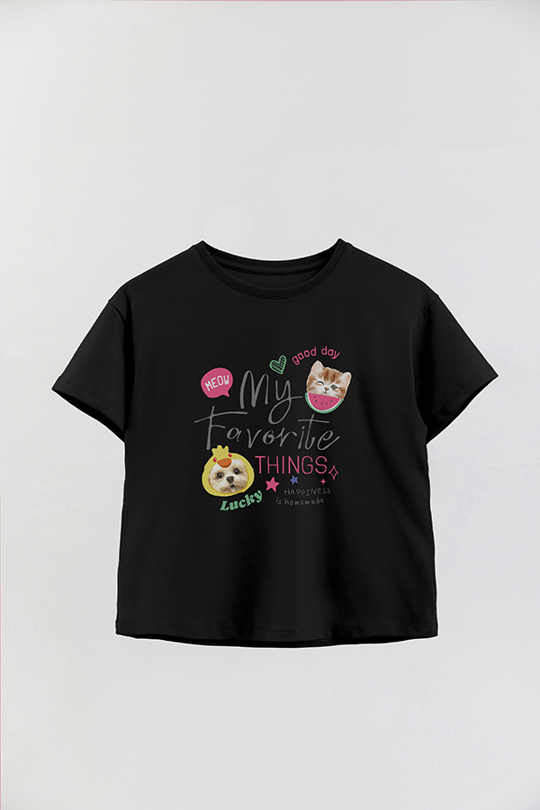 REMERA GIRL OVER KITTY DREAMS MY FAVORITE THINGS