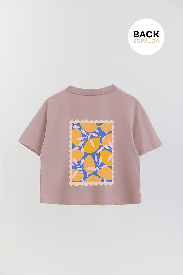 REMERA CROP FB ESTAMPADA LEMONS SUMMER