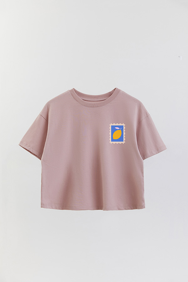 REMERA CROP FB ESTAMPADA LEMONS SUMMER
