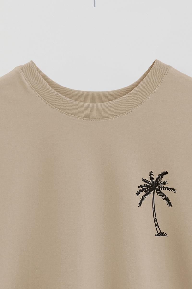 REMERA OVER ESTAMPADA UNISEX PALM