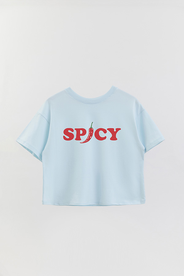 REMERA CROP ESTAMPADA FRSP SPICY