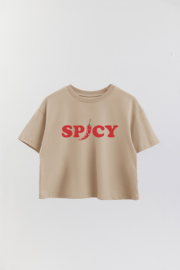 REMERA CROP ESTAMPADA FRSP SPICY