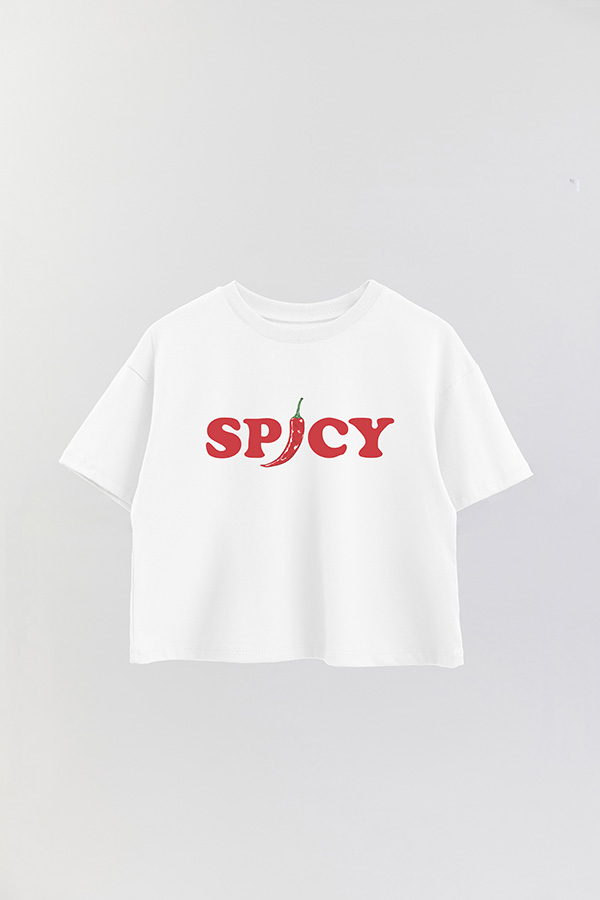 REMERA CROP ESTAMPADA FRSP SPICY