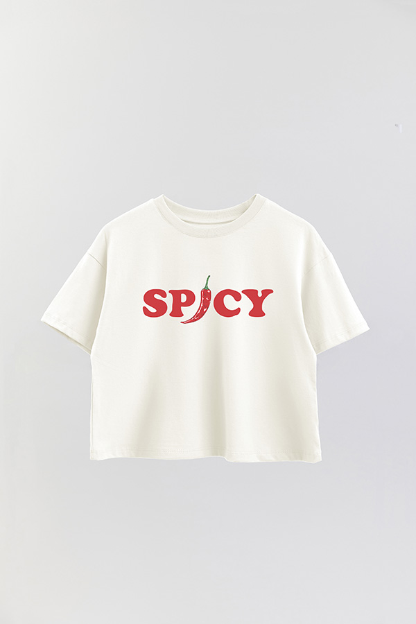 REMERA CROP ESTAMPADA FRSP SPICY
