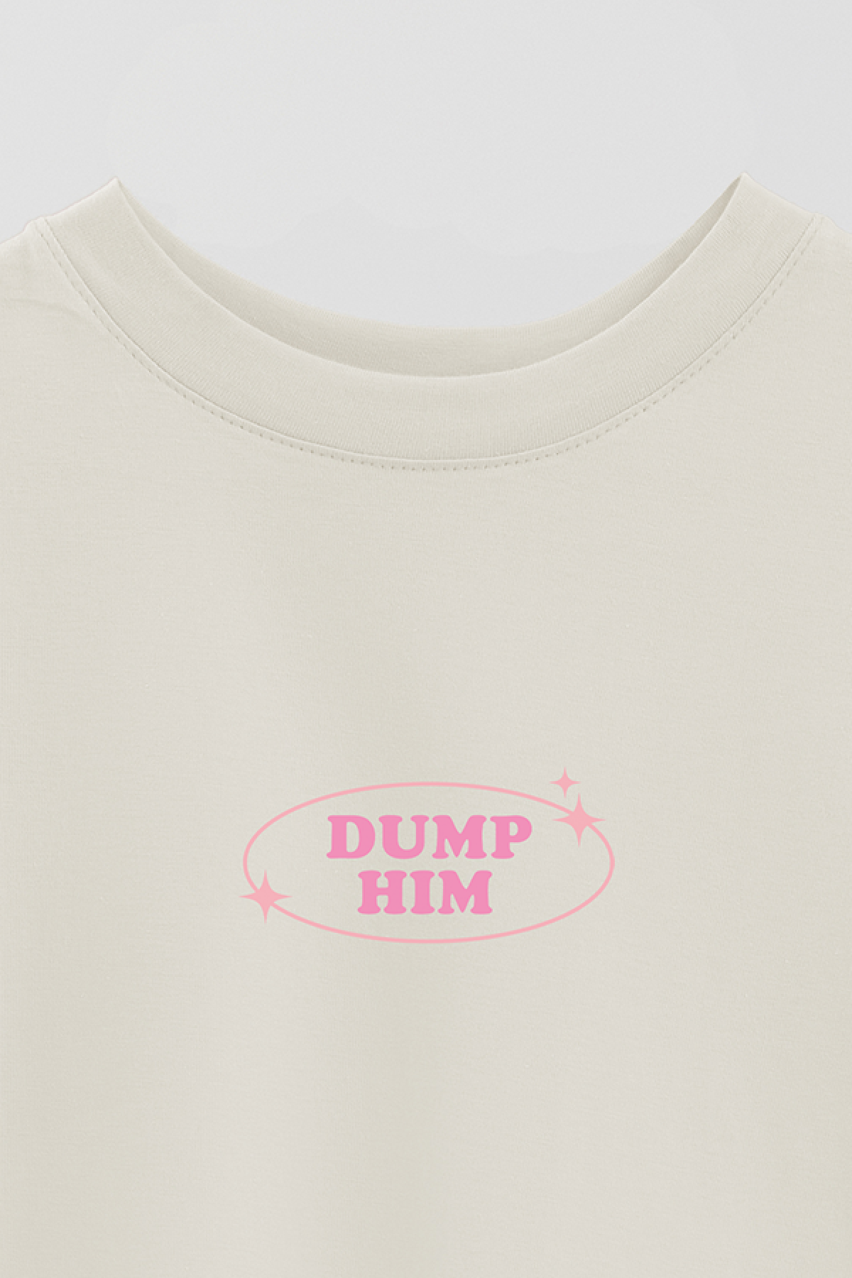 REMERA OVER ESTAMPADA LV3 DUMP HIM