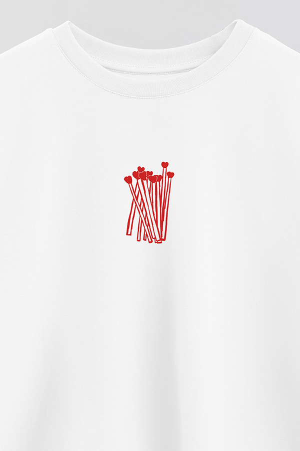 REMERA CROP ESTAMPADA VALENTINE MATCH