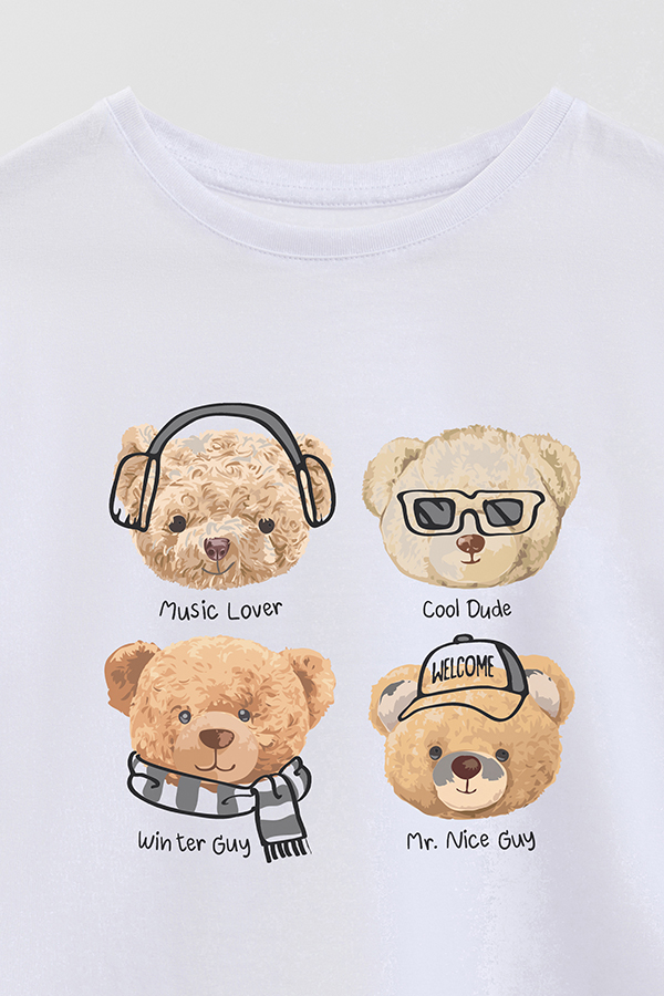 REMERA GB OVERSIZE TEDDY FOUR TEDDIES