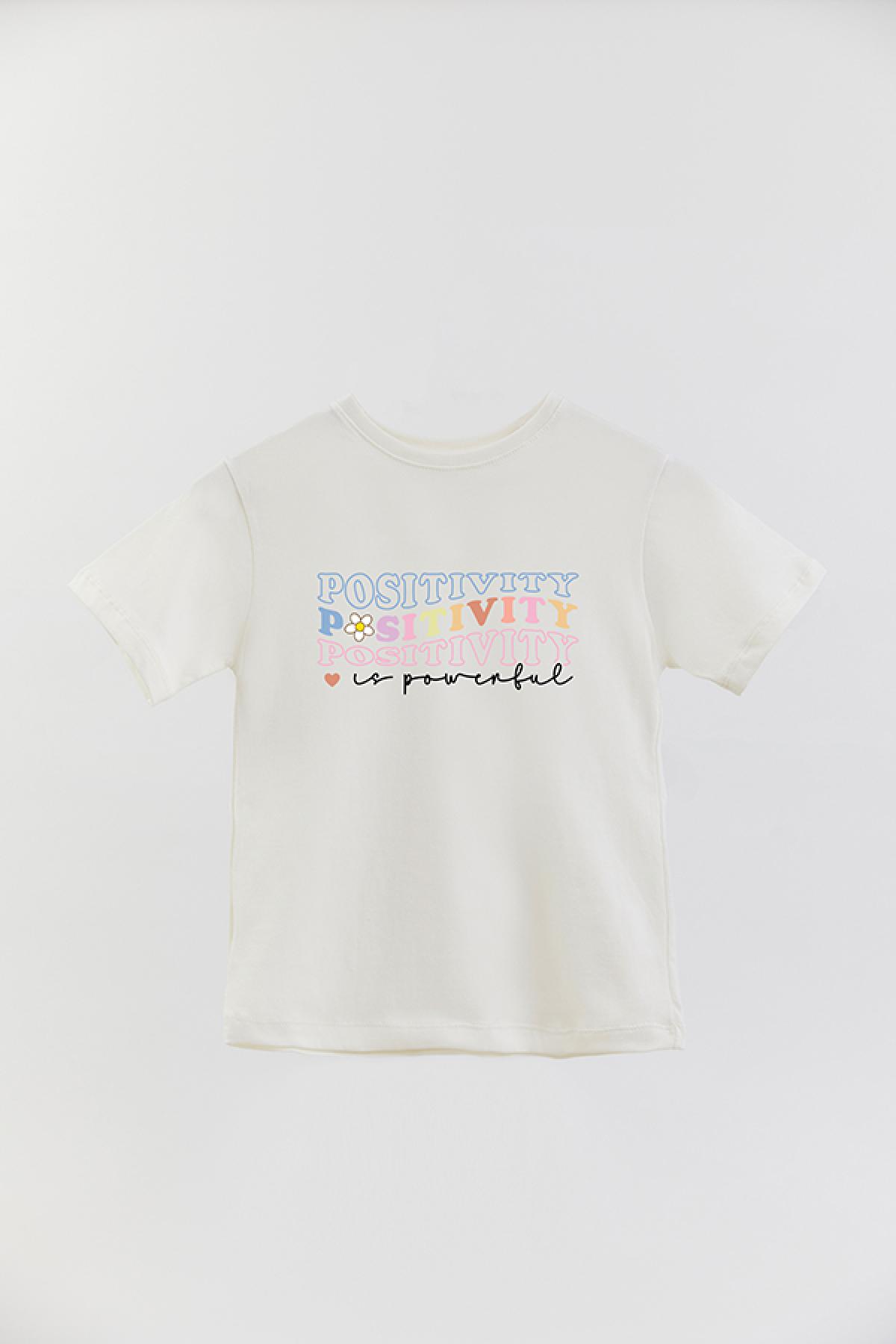 REMERA BASIC GIRL RT POSITIVITY IS POWERFUL
