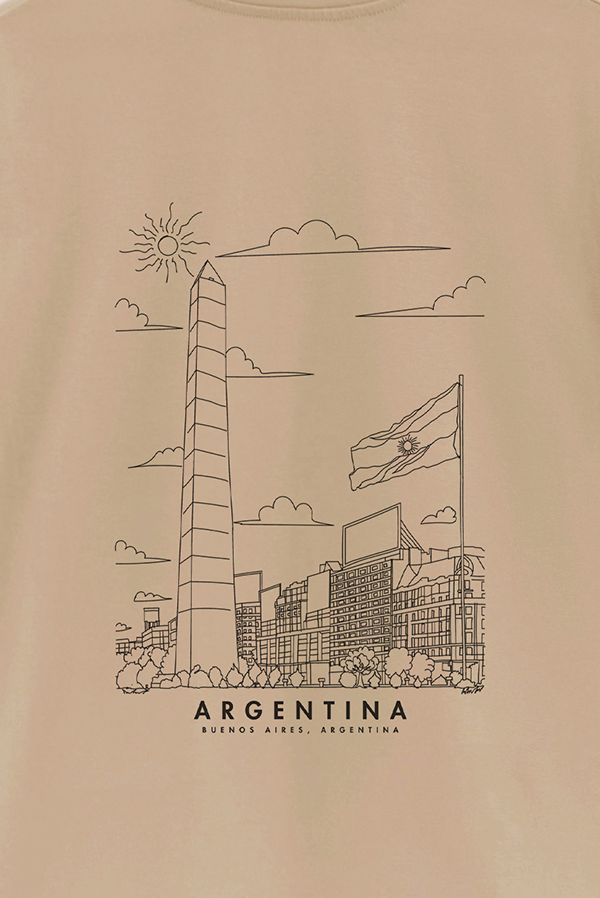 REMERA OVER ESTAMPADA ARG OBELISCO 1