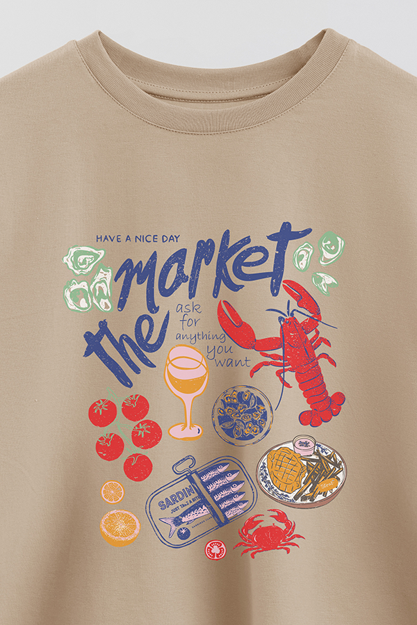 REMERA CROP ESTAMPADA ASK FOR ANYTHING