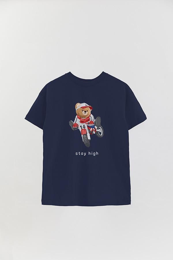 REMERA OVER ESTAMPADA UNISEX TEDDY HIGH