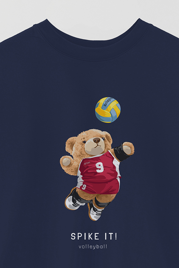 REMERA OVER ESTAMPADA UNISEX TEDDY SPIKE IT