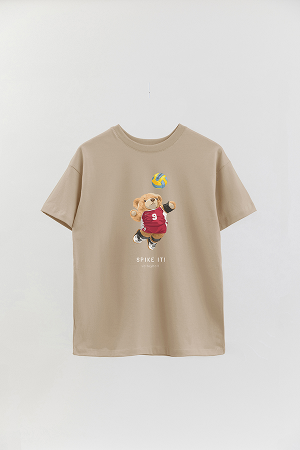 REMERA OVER ESTAMPADA UNISEX TEDDY SPIKE IT