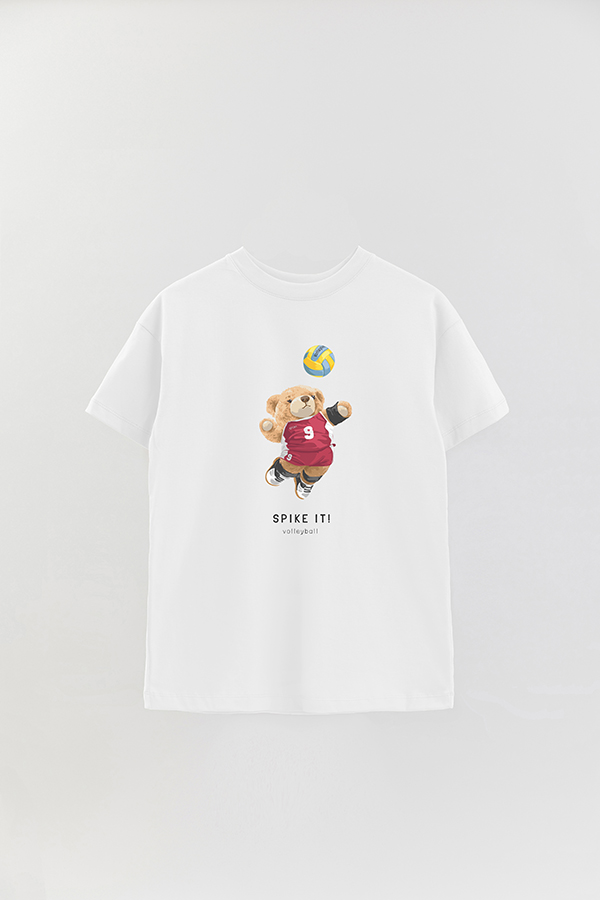 REMERA OVER ESTAMPADA UNISEX TEDDY SPIKE IT