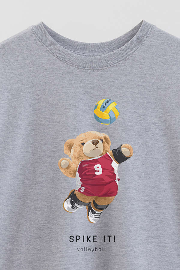 REMERA OVER ESTAMPADA UNISEX TEDDY SPIKE IT
