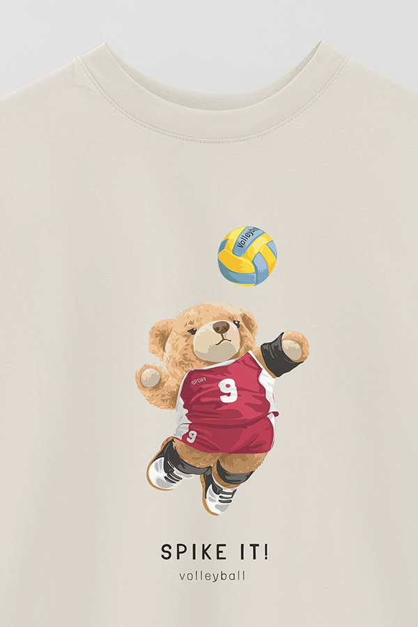 REMERA OVER ESTAMPADA UNISEX TEDDY SPIKE IT