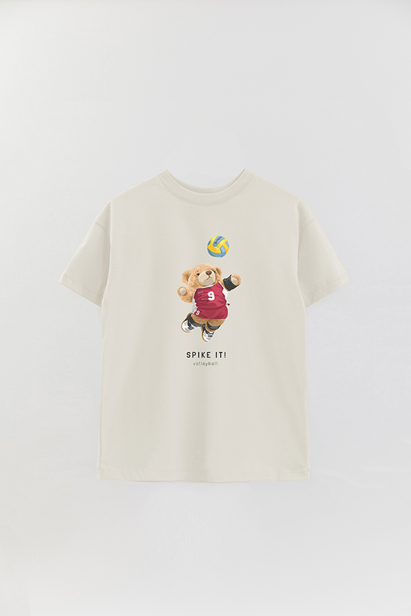 REMERA OVER ESTAMPADA UNISEX TEDDY SPIKE IT