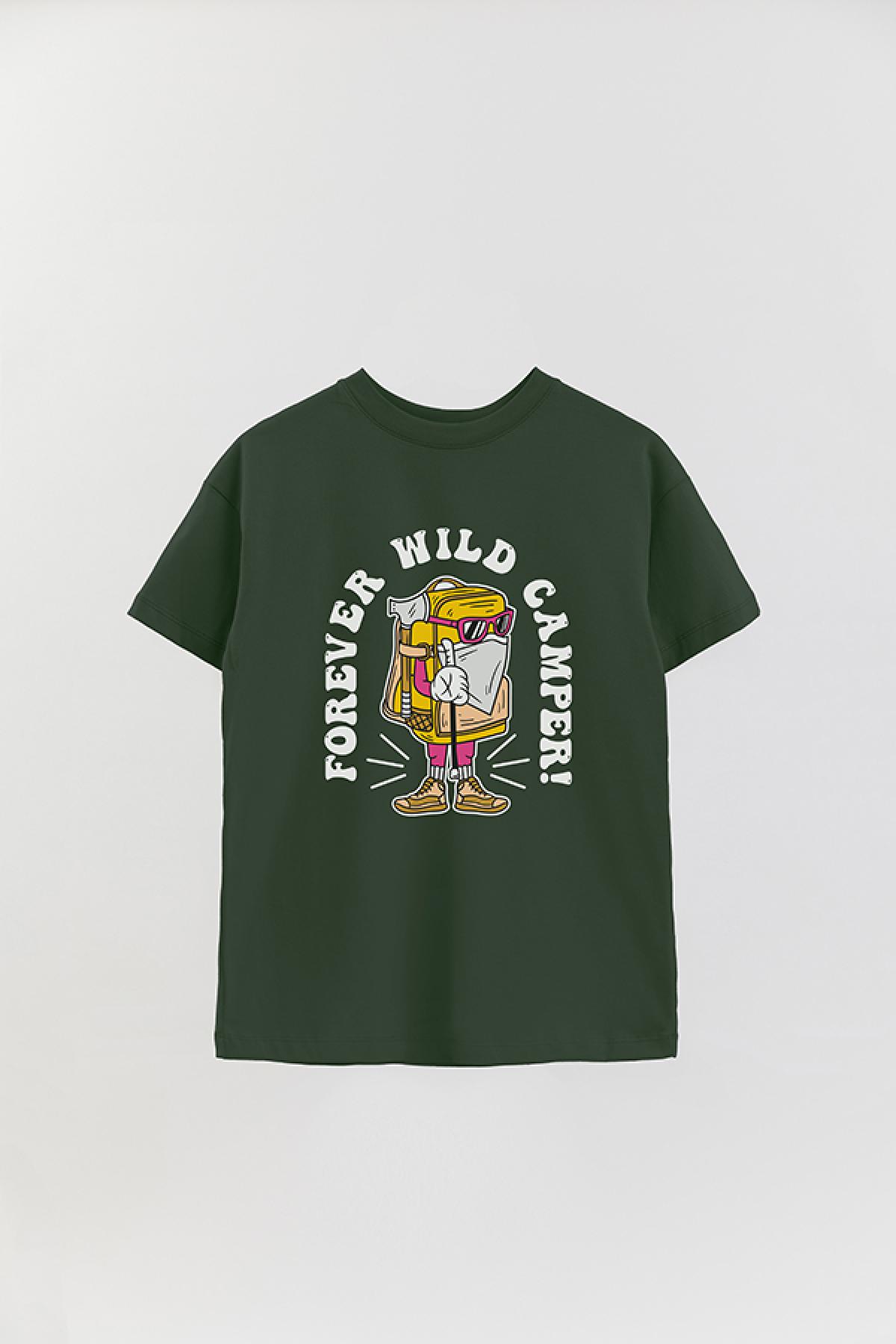 REMERA OVER ESTAMPADA ADVTOON FOREVER WILD