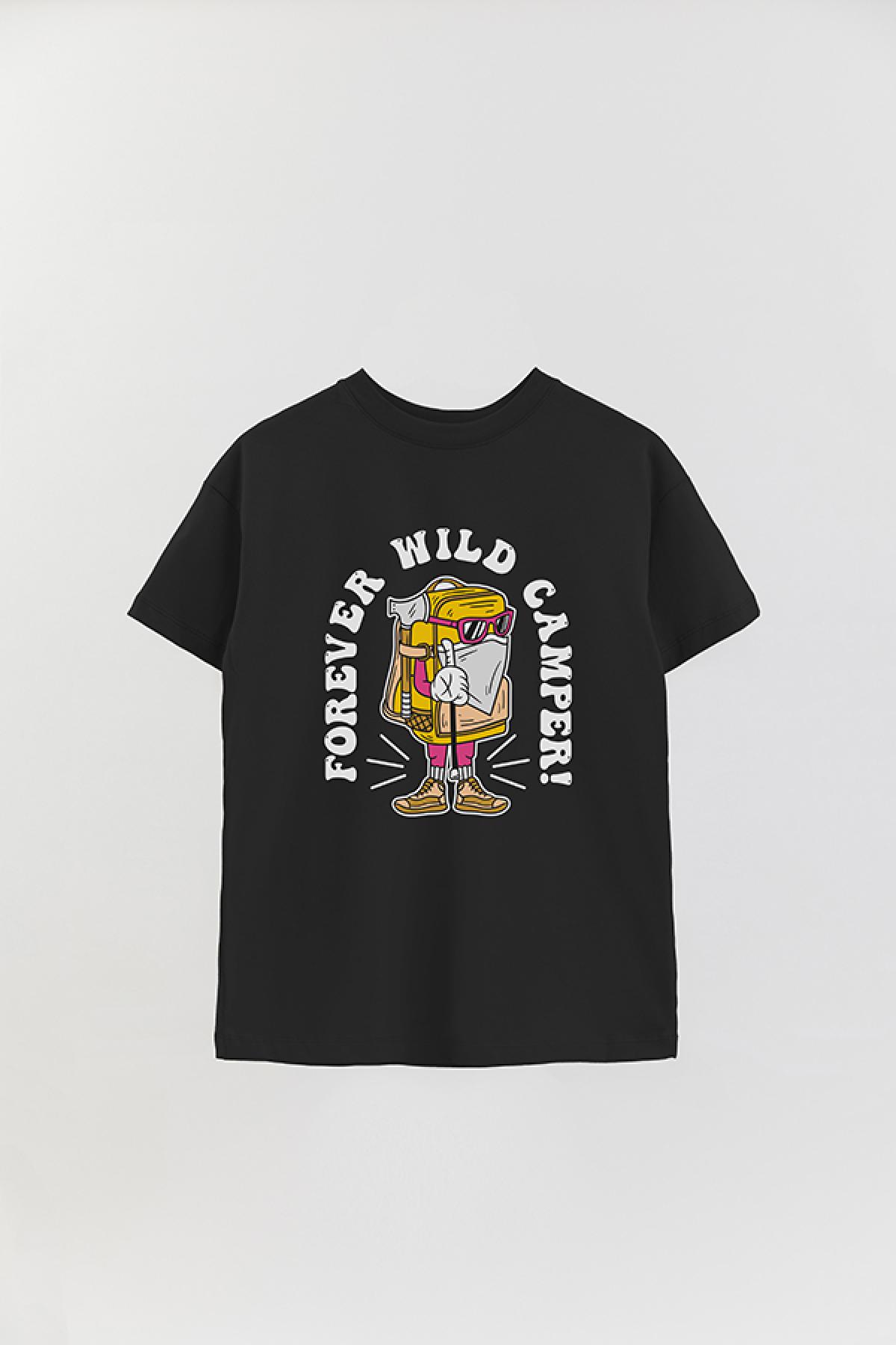 REMERA OVER ESTAMPADA ADVTOON FOREVER WILD