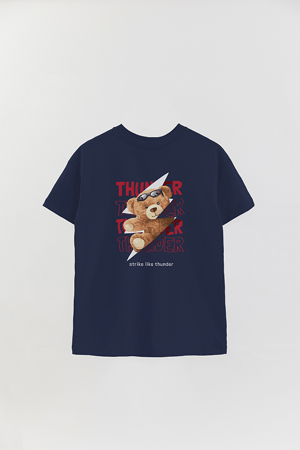 REMERA OVER ESTAMPADA UNISEX TEDDY THUNDER