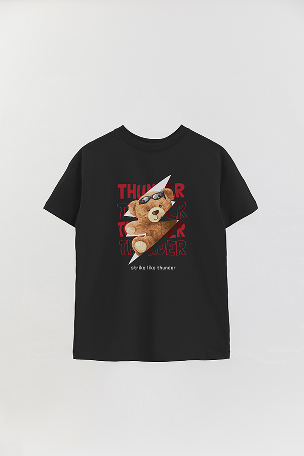 REMERA OVER ESTAMPADA UNISEX TEDDY THUNDER