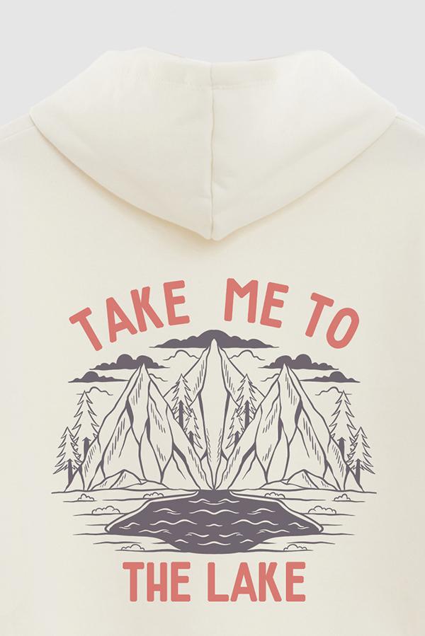 HOODIE ESTAMPADO TAKE ME TO THE LAKE