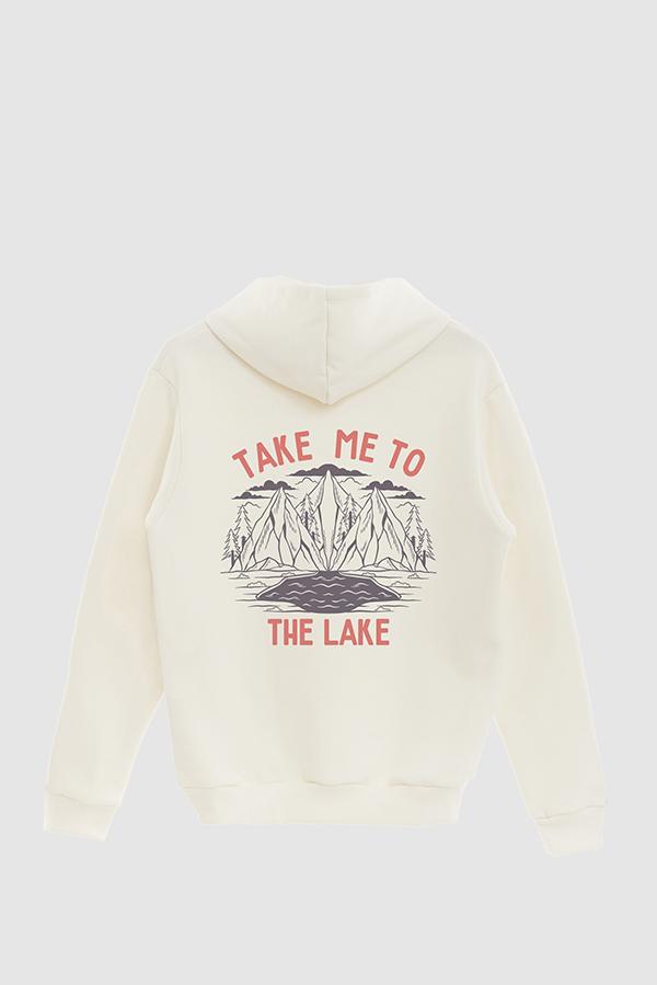 HOODIE ESTAMPADO TAKE ME TO THE LAKE