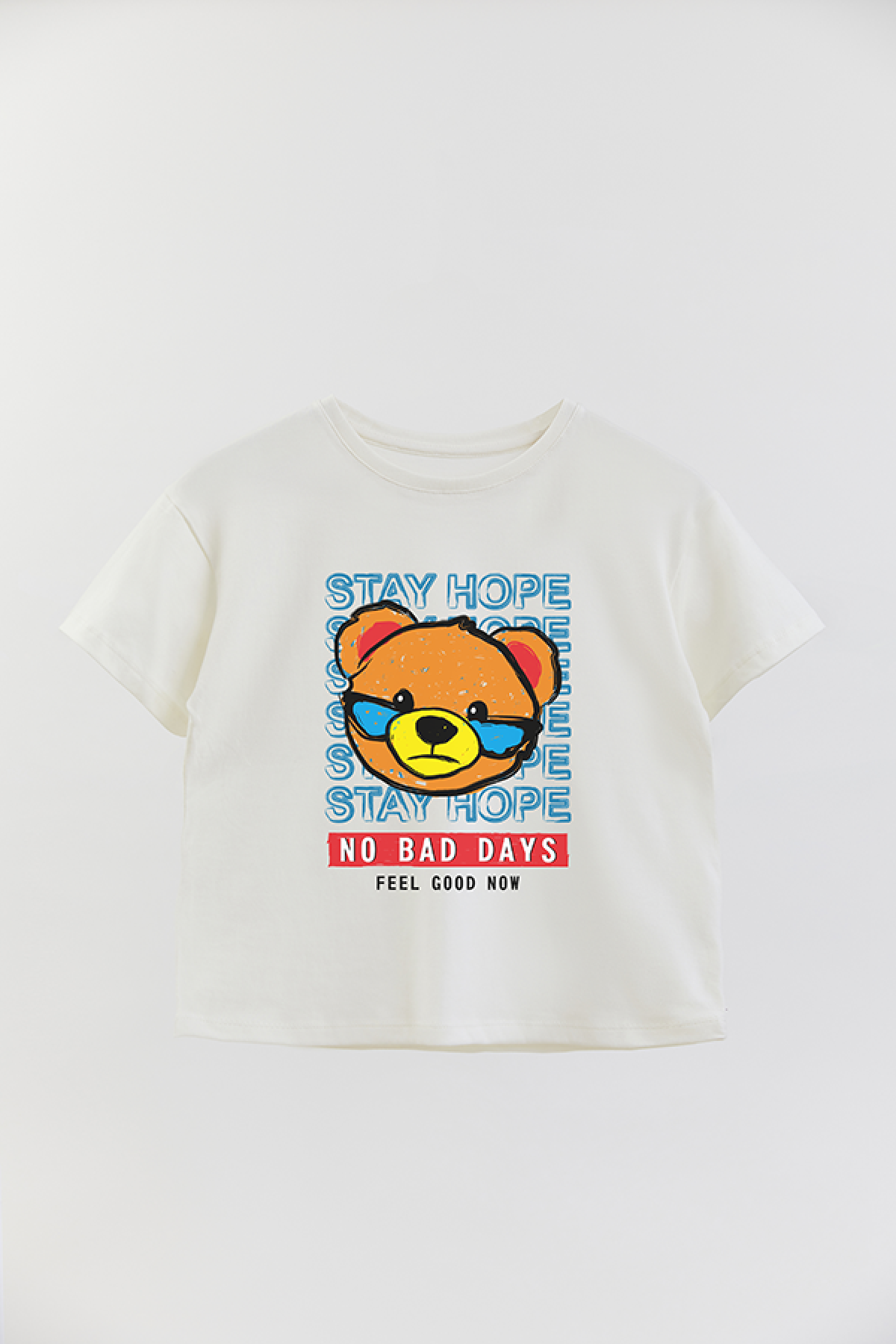 REMERA BOY OVER TEDDY STAY HOPE