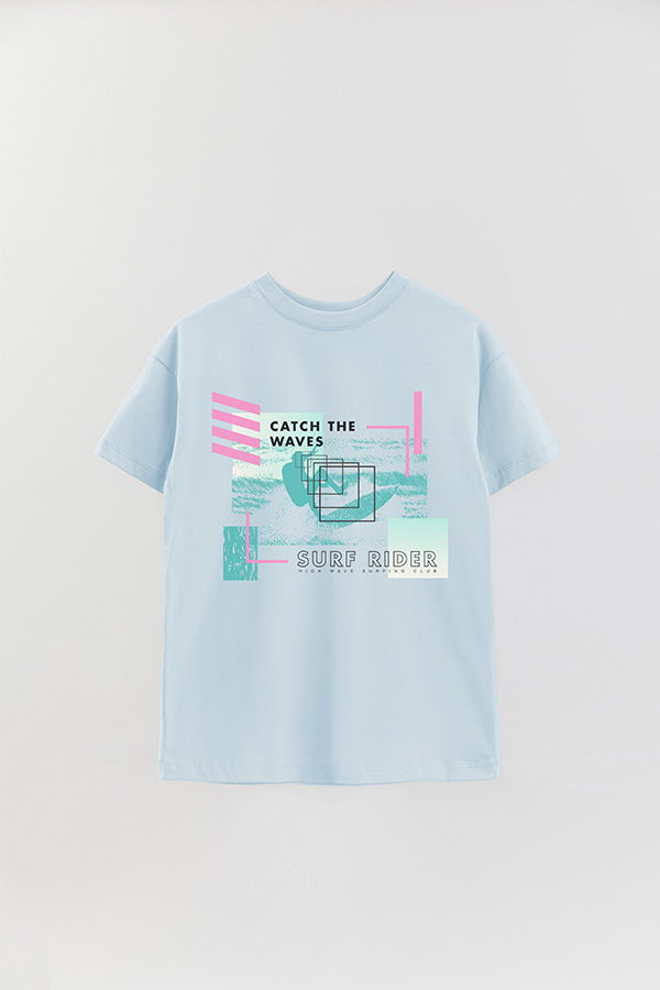 REMERA OVER ESTAMPADA SURF RIDERS