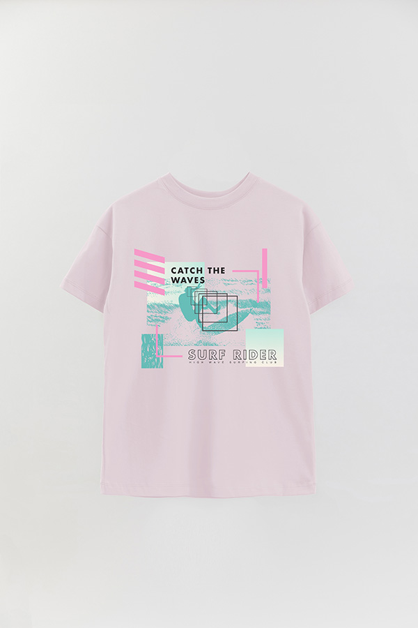 REMERA OVER ESTAMPADA SURF RIDERS