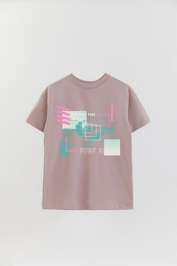 REMERA OVER ESTAMPADA SURF RIDERS