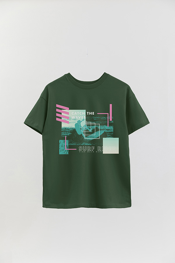 REMERA OVER ESTAMPADA SURF RIDERS