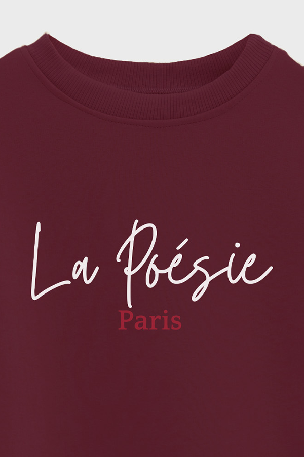 BUZO CROP ESTAMPADO MNM LA POESIE