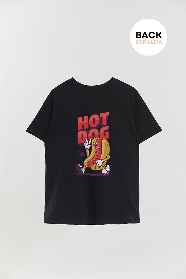 REMERA OVER FB CARTOON HOT DOG