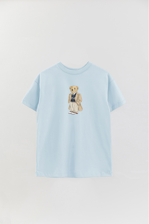 REMERA OVER ESTAMPADA UNISEX BEAR USA