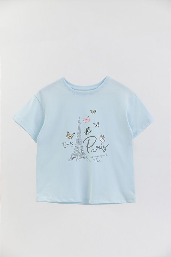 REMERA GIRL OVER PARIS