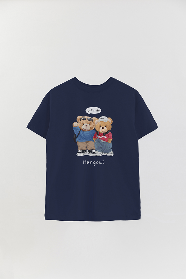 REMERA OVER ESTAMPADA UNISEX TEDDY HANG OUT