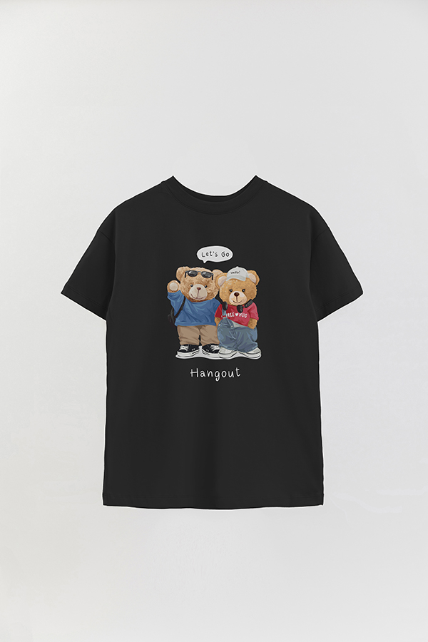 REMERA OVER ESTAMPADA UNISEX TEDDY HANG OUT