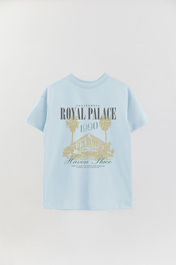 REMERA OVER ESTAMPADA ROYAL PALACE