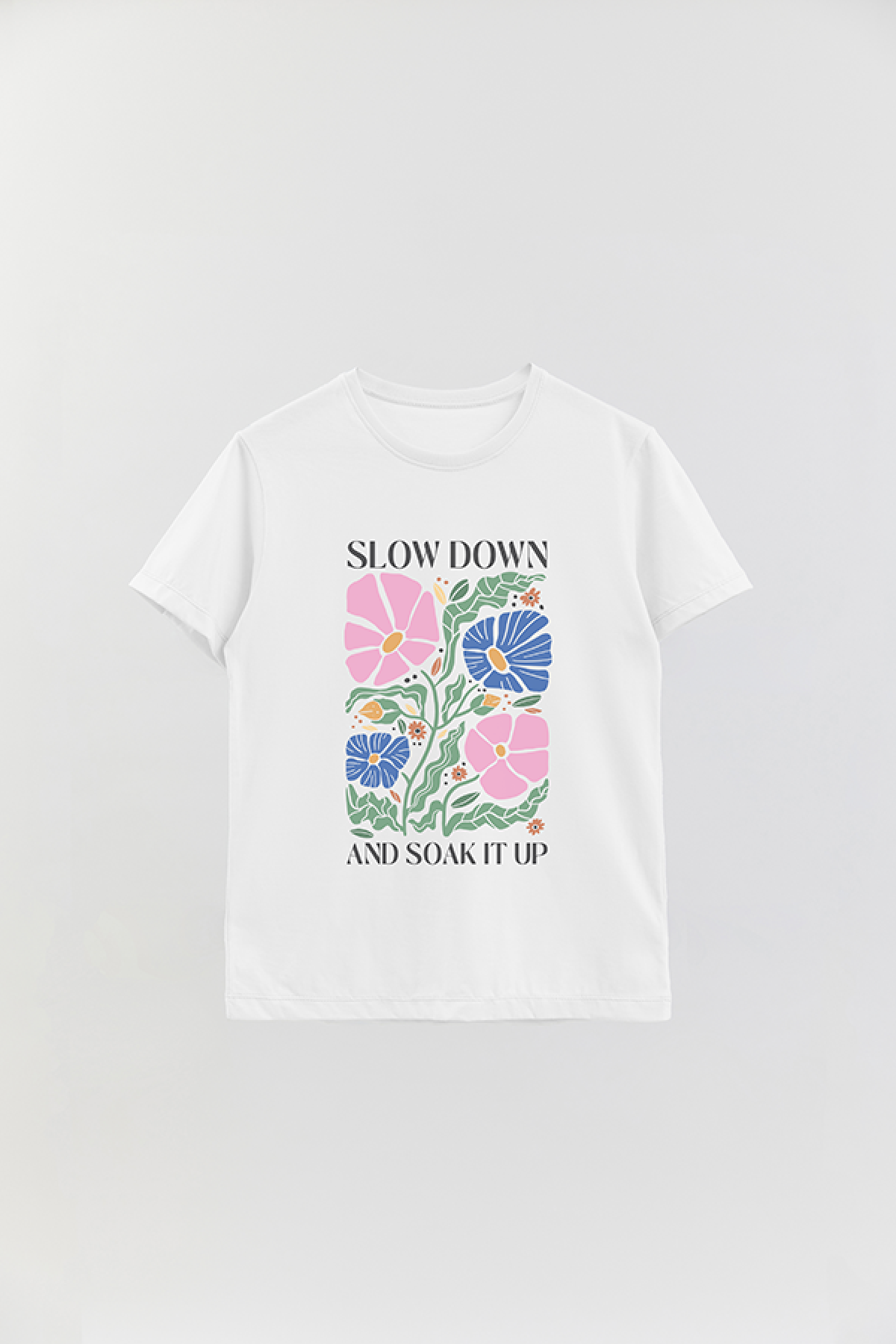 REMERA BASICA ESTAMPADA BO SLOW DOWN