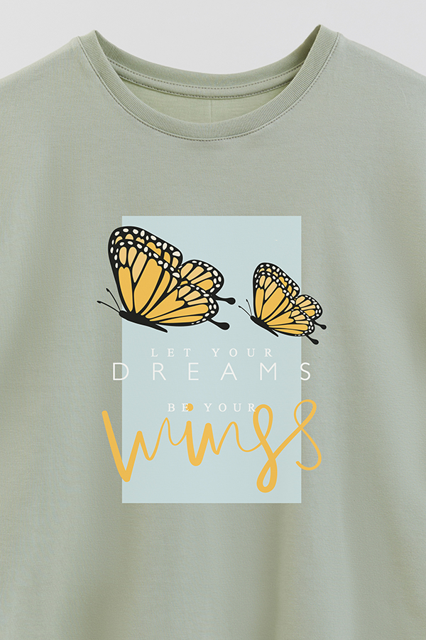 REMERA GIRL OVER LET YOUR DREAMS