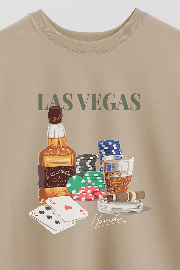 REMERA OVER ESTAMPADA UNISEX TEDDY LUCK