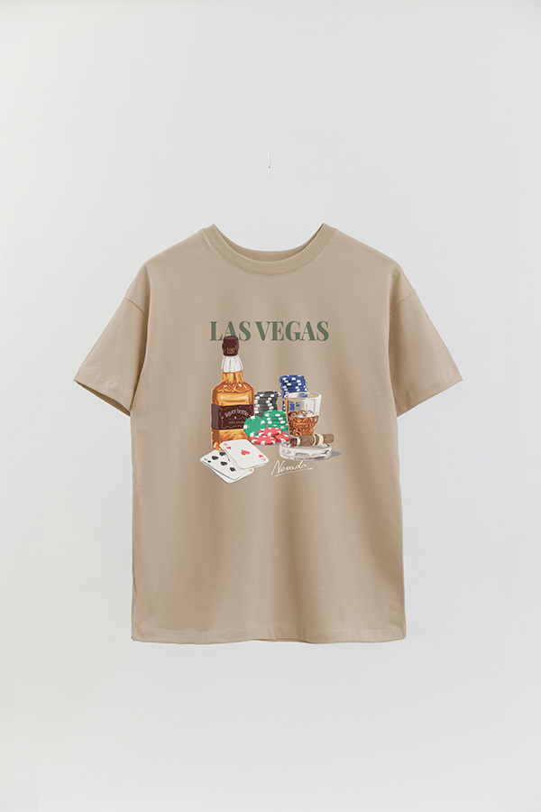 REMERA OVER ESTAMPADA UNISEX TEDDY LUCK