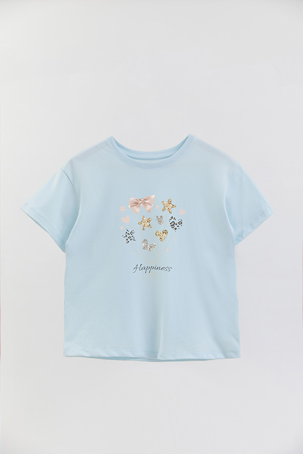 REMERA GIRL OVER HAPPINESS