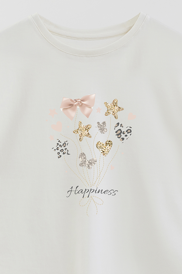 REMERA GIRL OVER HAPPINESS