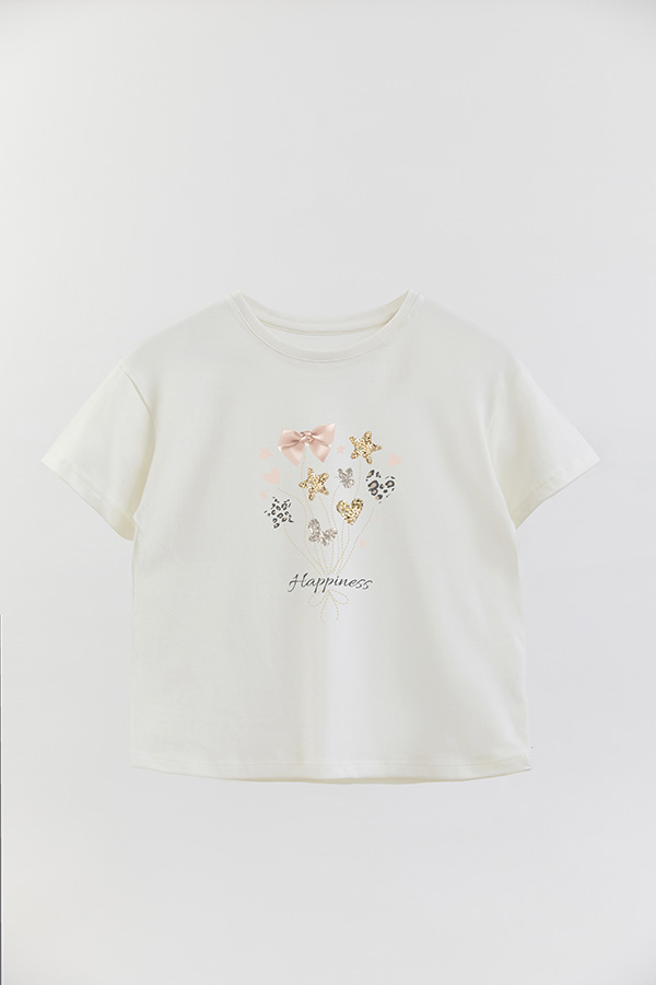 REMERA GIRL OVER HAPPINESS